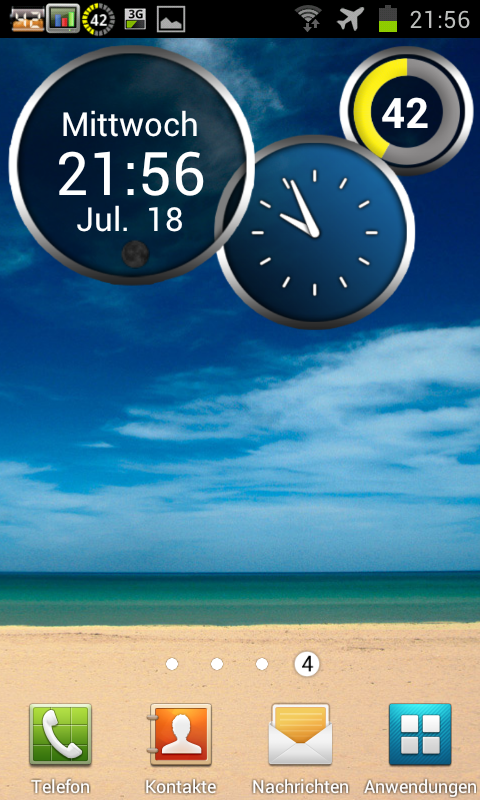 android uhr wetter widget