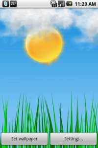 Screenshot Android App Beautiful Live Weather