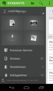 Evernote Update Erinnerung