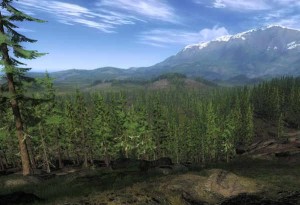 The Hunter Red Feather Fall Aussicht