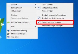 Desktopsymbole anzeigen