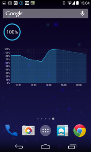 Battery Widget Reborn Homescreen