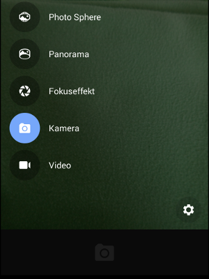 Google Kamera Menü