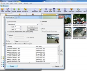 XnView Batch Rename umbennennen von vielen Fotos